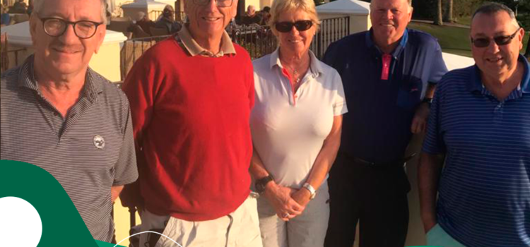 Winners at Flamingos last Wednesday from left Tom Hawthorn 2s. Ladies and gent winners Joyce and Jonathan Kirwan. Well done!