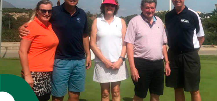 Winners from Dona Julia last Wednesday from left Sarah Galvin 2nd Ladies. Liam Healy 3rd Gent’s.Ladies winner Susan Mulligan.Pat Keane 2nd and overall winner with a whopping 47 pts Lars Tharaldsen